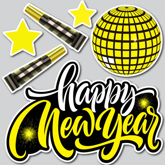 HAPPY NEW YEARS SET - YELLOW