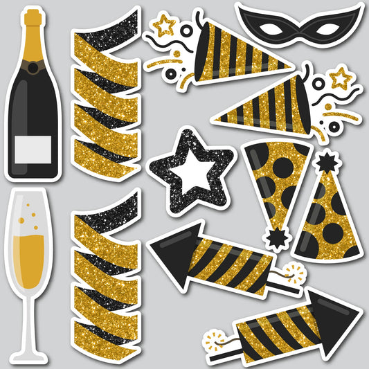 NEW YEAR FLAIR SHEETS - GOLD