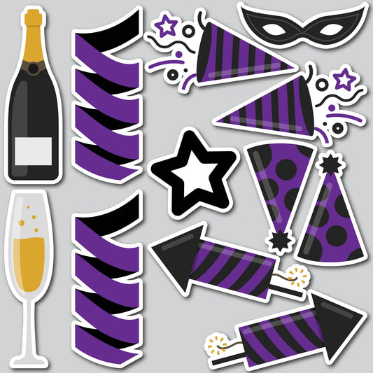 NEW YEAR FLAIR SHEETS - PURPLE