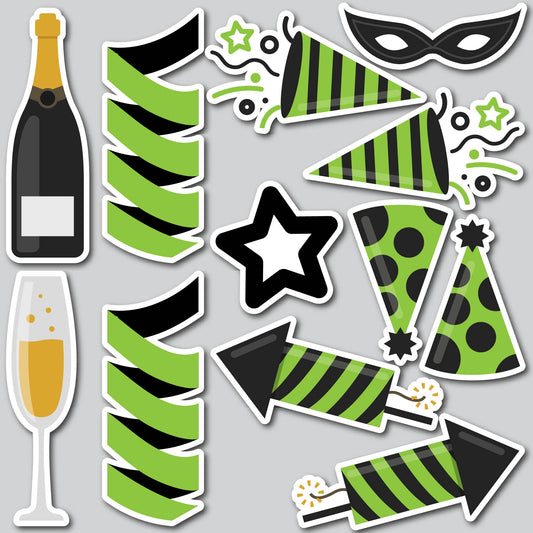 NEW YEAR FLAIR SHEETS - GREEN