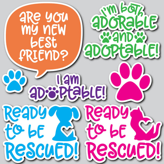 ANIMAL ADOPTION - QUOTES | Yard Card Set