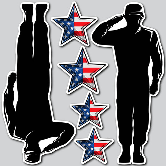 MILITARY SALUTE | Yard Card Set