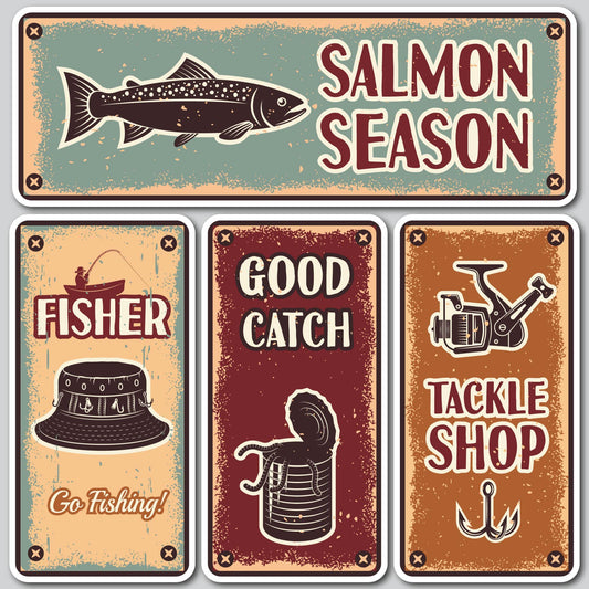 FISHING PANELS | Yard Card Set