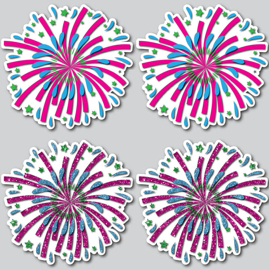 FIREWORKS - PINK/BLUE/GREEN | Yard Card Set