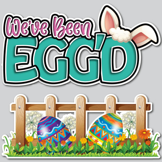 WE'VE BEEN EGG'D PANEL SET | Yard Card Set