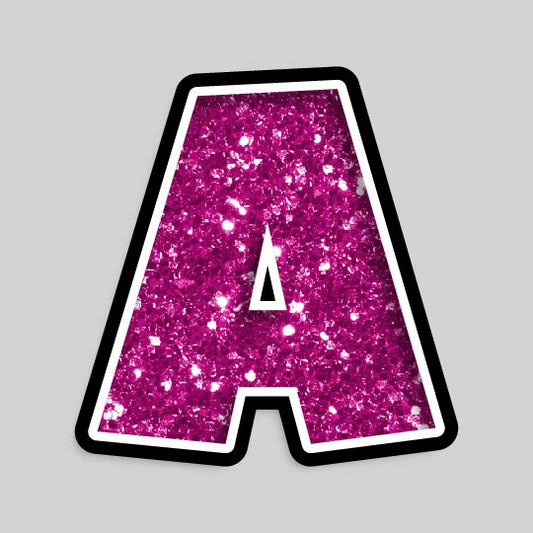 23.5” INDIVIDUAL LUCKY GUY PINK CHUNKY GLITTER LETTERS