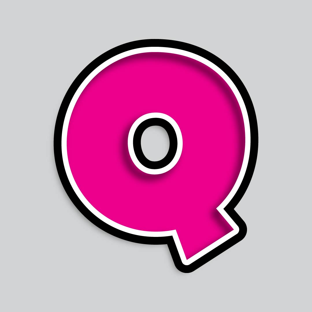 23.5” INDIVIDUAL LUCKY GUY PINK SHADOW LETTERS